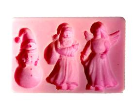 Forma silikonowa : mikołaje i anioł